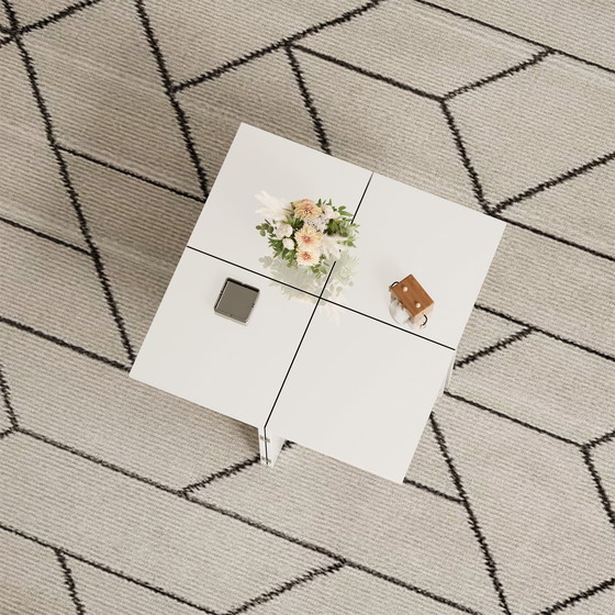 Image 1 of Urban Meuble White Glossy square coffee table, table top with free combination UVVEDS