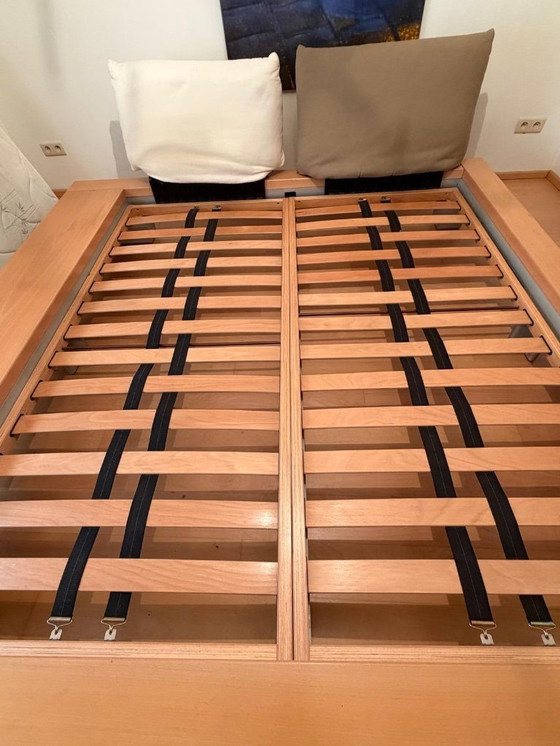 Image 1 of Design Ligne roset Peter Maly double bed with lattoflex