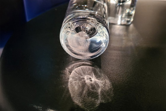 Image 1 of Murano-14 Carlo Moretti Italy heavy aperitif bar Bullet drinking glasses