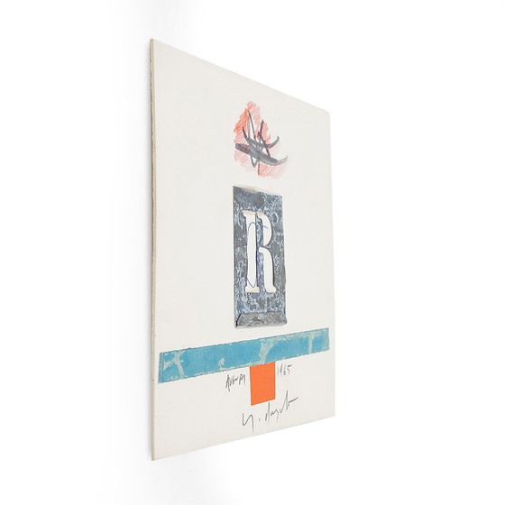 Image 1 of Mixed Media on Cardboard and Collage by Sergio Dangelo, 1960s