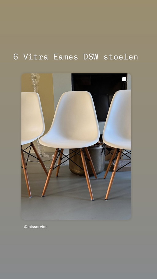 Vitra Eames DSW chairs (6 available)
