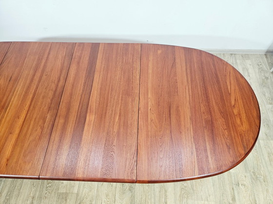 Mid-Century Uitschuifbare Tafel in Teak S. Burchardt-Nielsen, Denemarken, jaren 80 – Eettafels (photo 15 of 19)