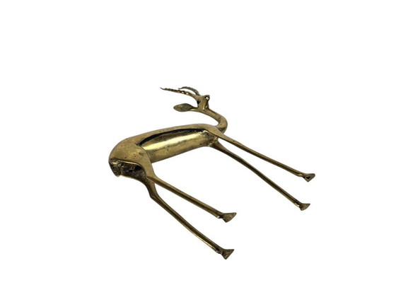Image 1 of Vintage - XL « Gazelle/Antilope » - cuivre - laiton - troisième quart du XXe siècle