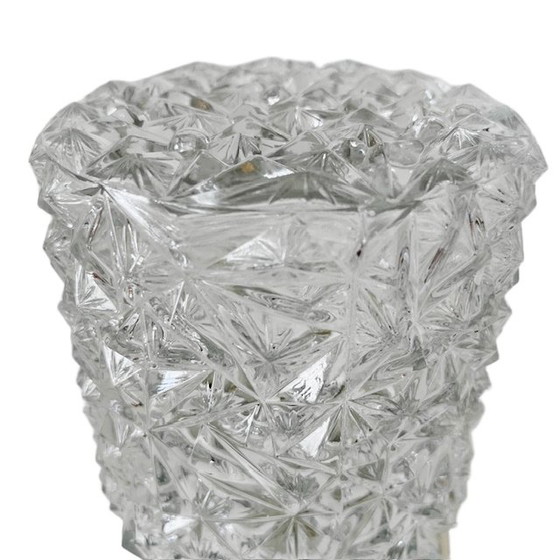 Image 1 of Vintage Corodex plafondlamp glas kristal look 1960's