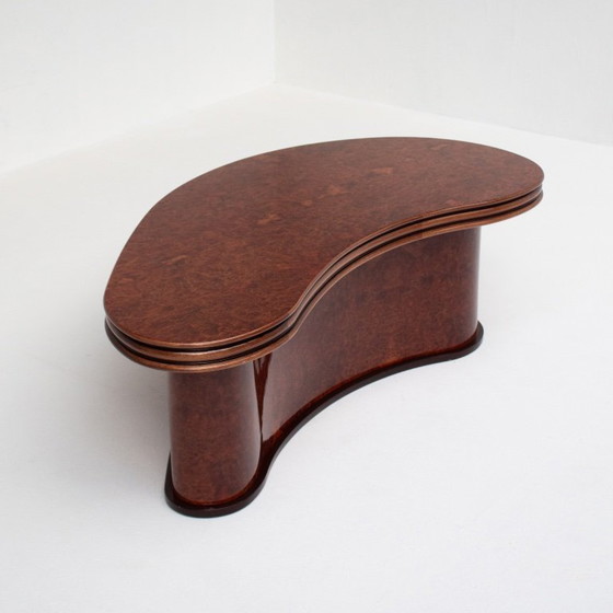 Image 1 of Tavolino da caffè in legno di radica curvato