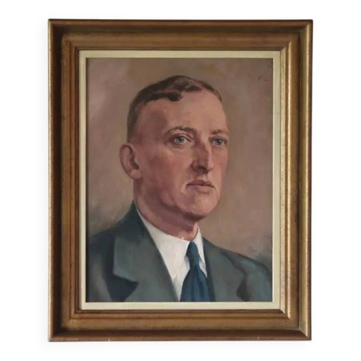 Impressionist oil painting portrait – schilderijen tekeningen, Wood, Vintage