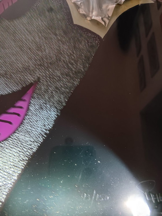 Image 1 of Paul Van Hoeydonck - Portrait technique mixte avec feuille de métal