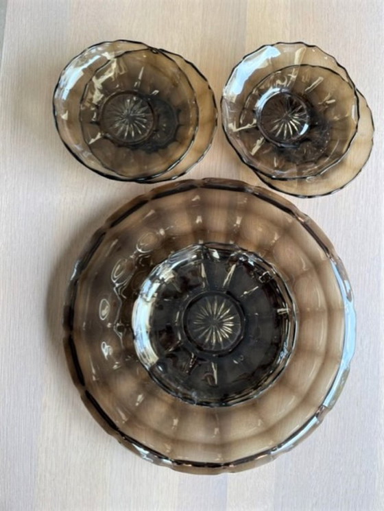 Image 1 of Service à pâtisserie vintage de 9 pièces datant de 1915, avec pelle à gâteau d'époque.