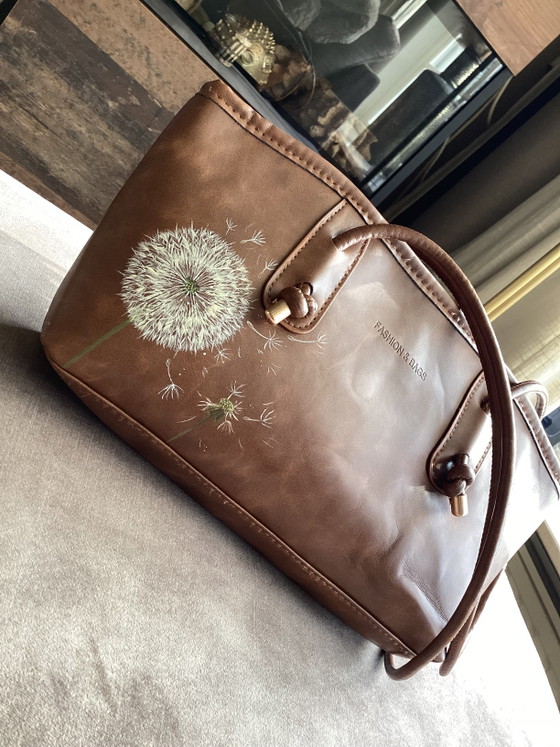 Image 1 of Unieke Handbeschildere Tas Dandilion ByJ&S