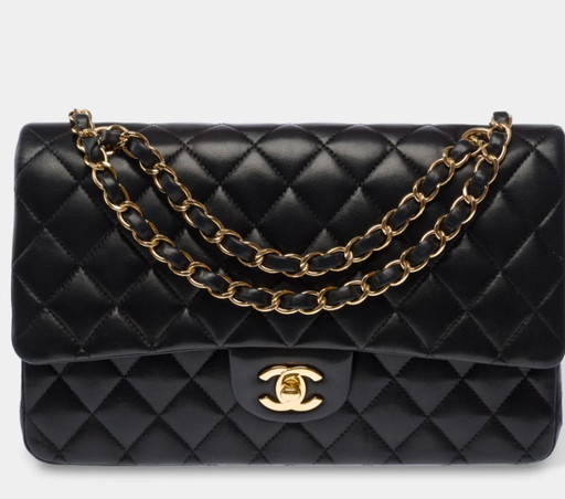 Sac CHANEL Timeless/Classique en Cuir Noir - 103460