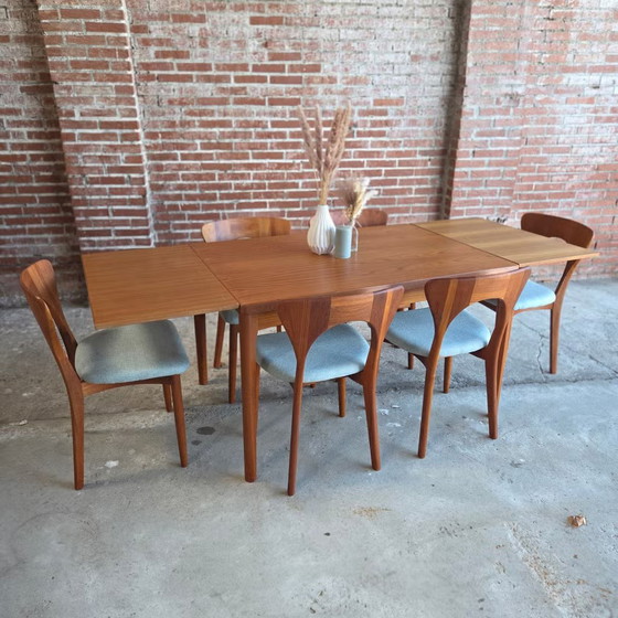 Henning Kjaernulf, Vejle Denmark, vintage 60s table, Dining tables, Wood, Brown, Scandinavian (photo 2 of 18)