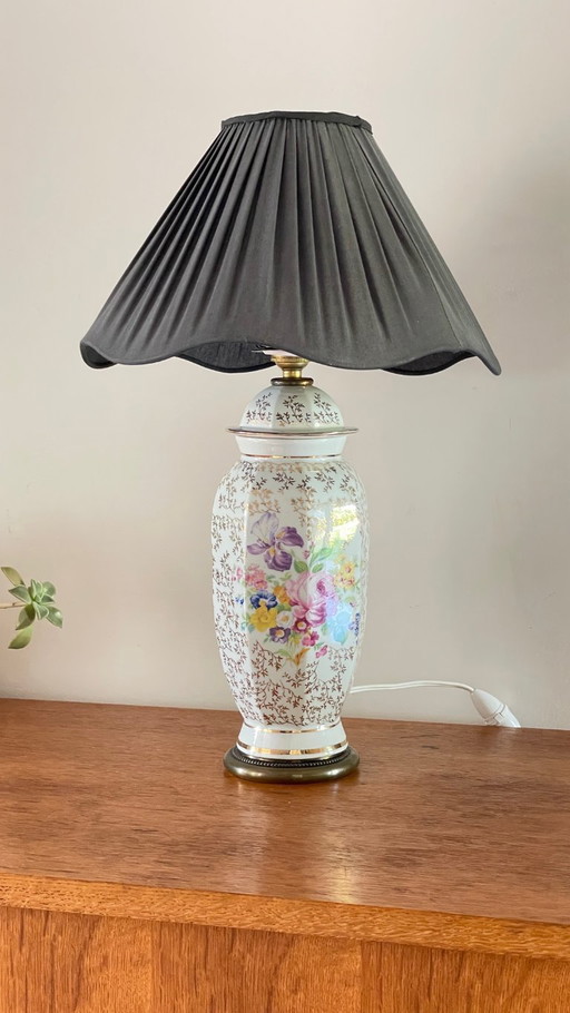 Lampada in porcellana di Limoges, Francia