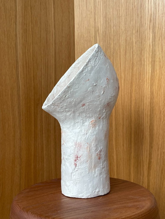 Image 1 of French contemporary ceramic lamp, "Narcisse" by Renzo Maar