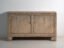 Antique low sideboard in elm with two doors – China, circa 1950 – Sideboard cabinet (photo 29 of 40)