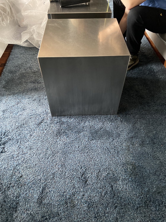 Image 1 of Tavolino di design in acciaio inox del marchio Casa Milano