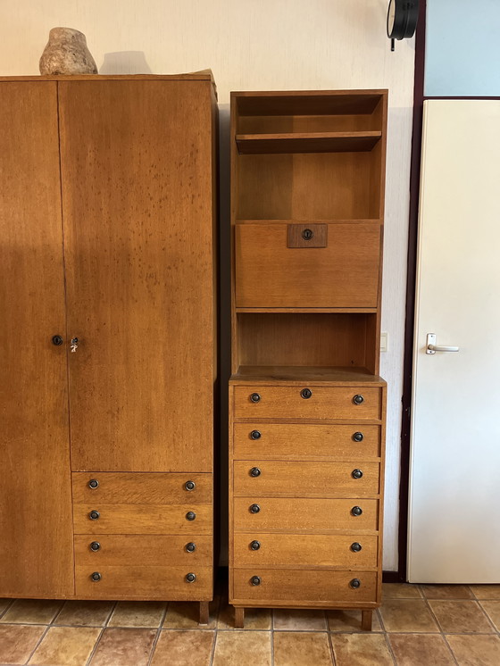 Image 1 of Vintage kastenset van teak fineer