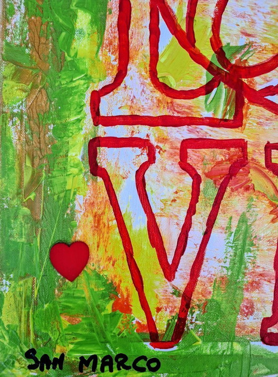 Image 1 of Enzo SAN MARCO - Love inclusive ® 3 - Tropical Passion - Artist's painting