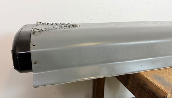 Image 1 of Lampada a sospensione industriale grigia di Elektrosvit, anni '60