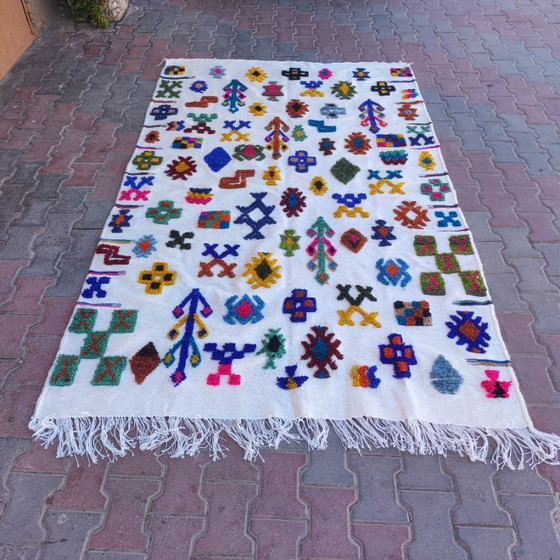 Image 1 of handgemaakt Berber tapijt