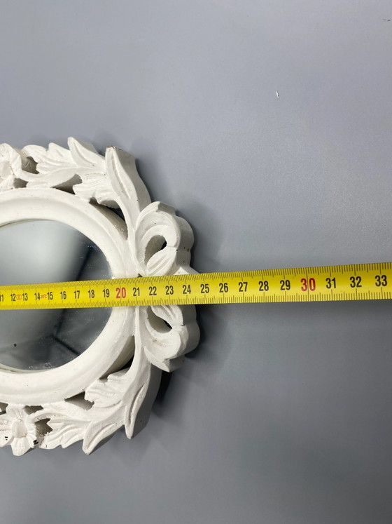 Jardin d'Ulysse Table Mirror with Openwork Floral Design – Decorative Objects, Wood, Glass, Vintage (photo 6 of 7)