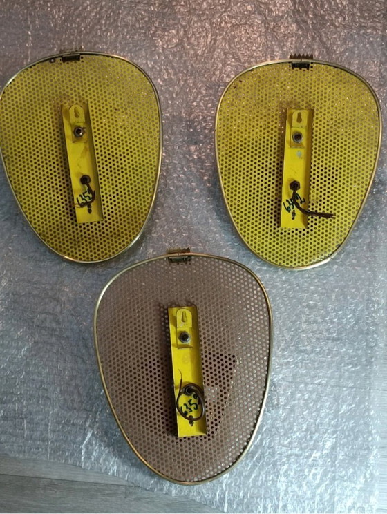 Image 1 of Set wandlampen van MM voor Ateliers Mategot, jaren 1950.
