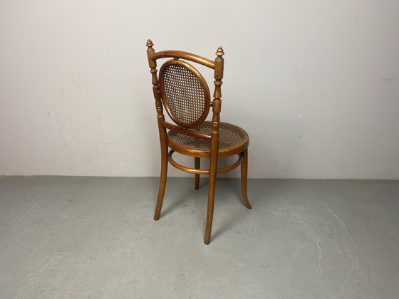 Set van zes authentieke eetkamerstoelen, vervaardigd door Josef Hofmann - Wenen/Bielitz, Oostenrijk, jaren (photo 10 of 15)