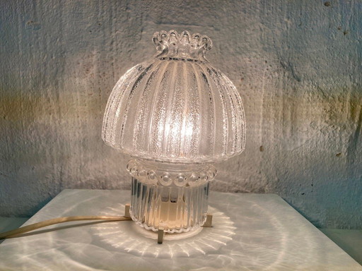 Small table lamp from Glashütte Limburg 70s 80s Space Age