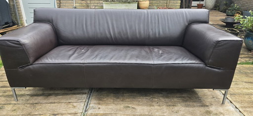 Banking Design on Stock Bloq dark brown leather 2.5 seater Basqu