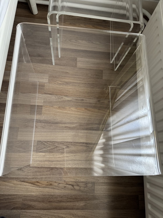 Image 1 of Bought 3 plexiglass side tables at de Bijenkorf