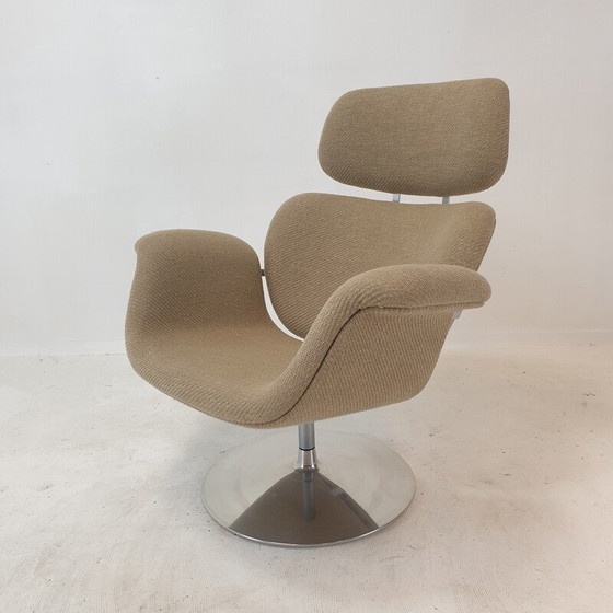 Image 1 of Fauteuil et ottoman Big Tulip vintage par Pierre Paulin pour Artifort, 1980