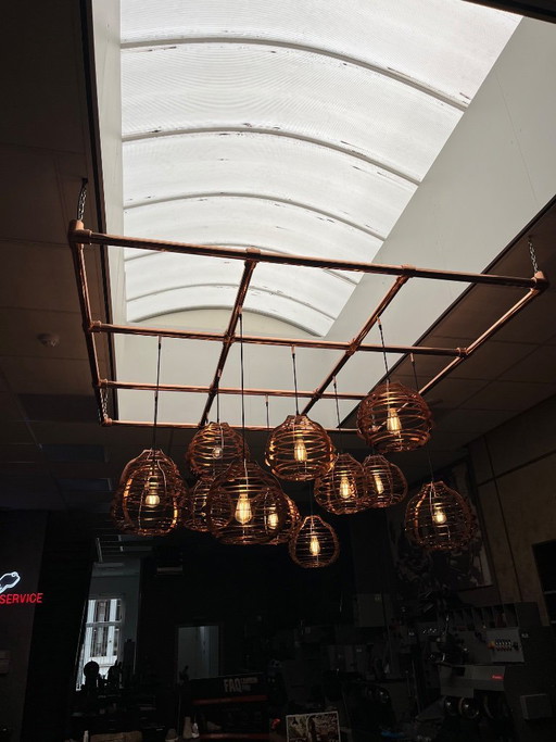 Magnifique lampe suspendue artisanale