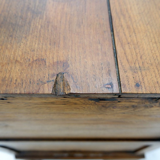 Image 1 of Commode rustique à deux tiroirs et pieds sculptés - 1930s
