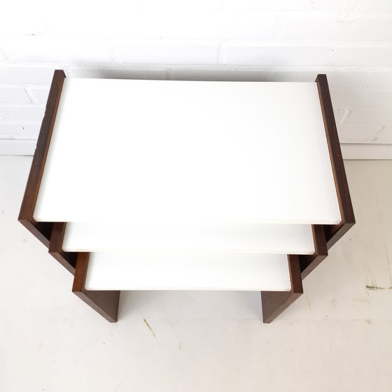 Image 1 of Vintage nesting set of 3 side tables by Cees Braakman for Pastoe