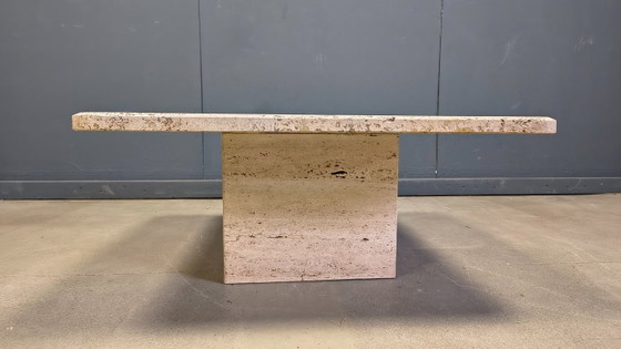 Image 1 of Vintage travertine coffee table, 1970s 
