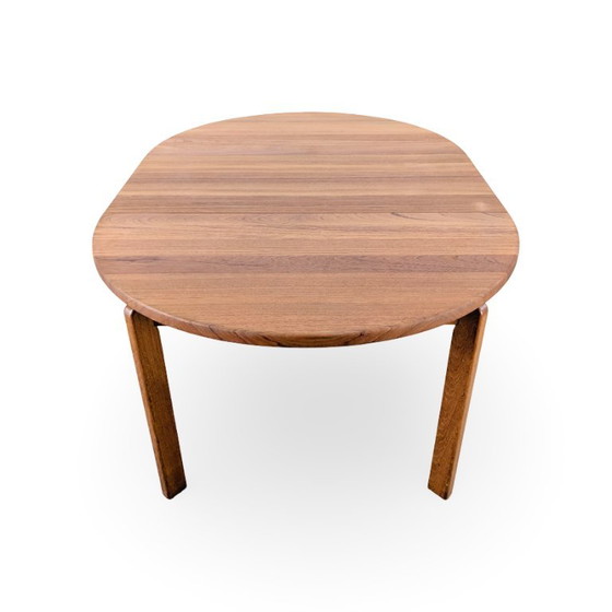 Midcentury Teak Round Vintage Dining Table Danish Design 1960 – Wood (photo 6 of 9)