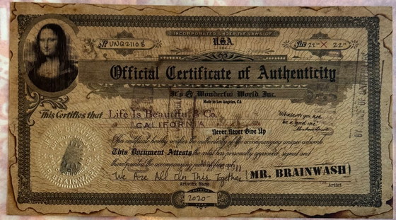 Image 1 of MR BRAINWASH — We zitten hier allemaal samen in — UNIEK 1/1