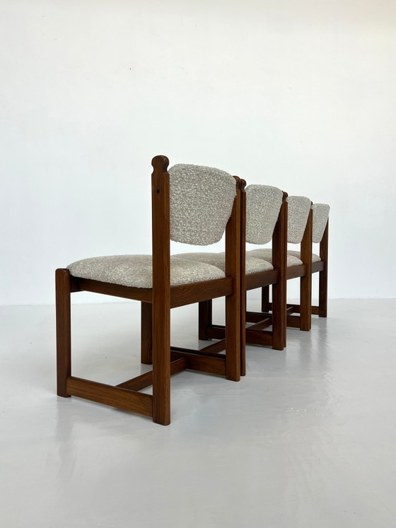 Lot de 4 chaises de salle à manger vintage en chêne – Scandinavian (photo 7 of 11)