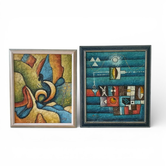 Image 1 of Two mid-20th century paintings by Bill Long