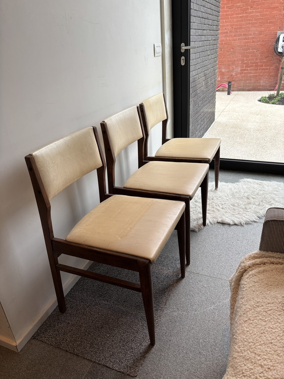 Image 1 of Set di 3 sedie da pranzo vintage