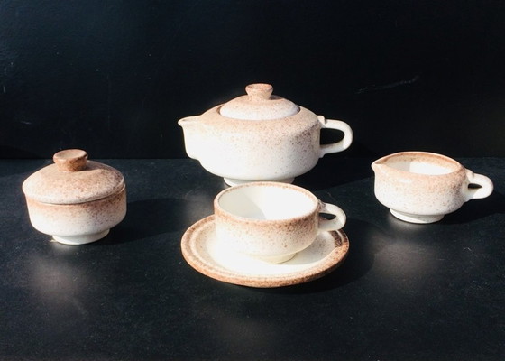 Image 1 of Vintage 60s ' Fat Lava West-Germany ' brutalist servies