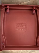 4x Kristalia FACE chairs red | designer chairs | set of 4