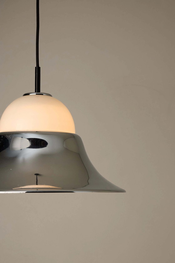 Lámpara Colgante Modelo 7563 de Cromo y Cristal Opalino de Cosack, Cosack Leuchten, Plafones (foto 4 de 7)