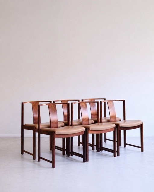Set von 6 Vintage Esszimmerstühle Modell 700, Steen Eiler Rasmussen
