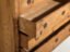 Antique solid pine chest of drawers – Rustic European dresser – circa 1900 – Metal (photo 28 of 40)