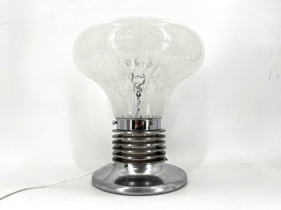 Image 1 of Lampe de table vintage "ampoule" par Mazzega, 1970
