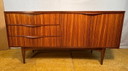 Mid Century Retro Teak Sideboard by Elliotts of Newbury Circa 1960  A stunning mid century modern sideboard