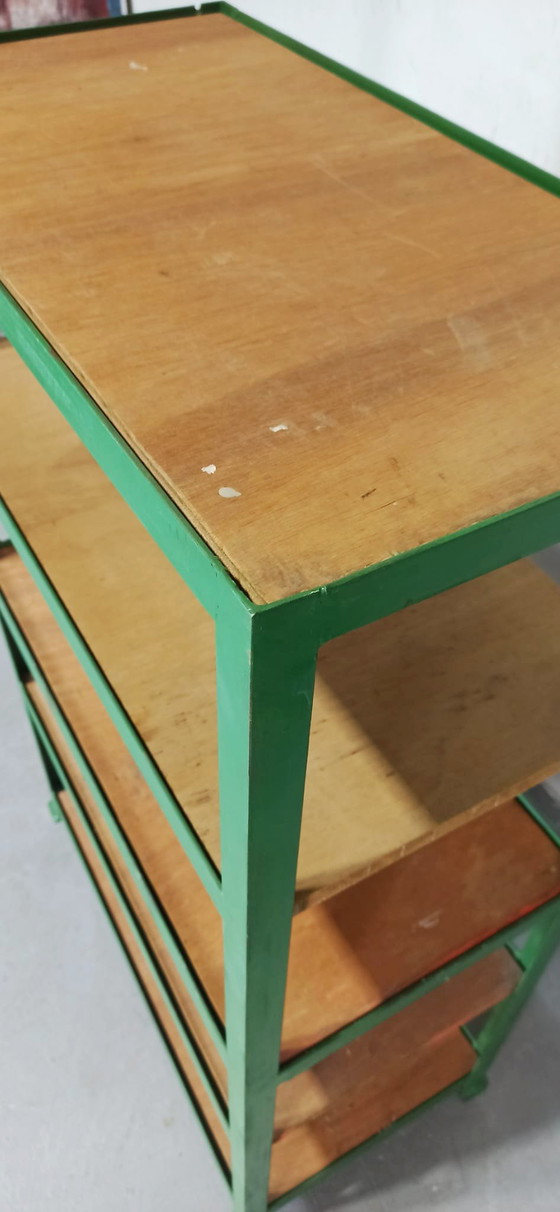 Image 1 of Vintage industrial shelving unit 