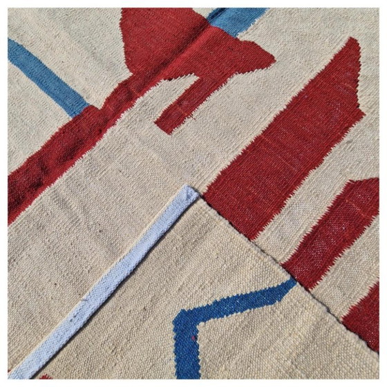 Tapis en laine inspiré de l'œuvre sans titre de Willem de Kooning (1984) | Tissé à la main, style moderne (photo 7 of 10)