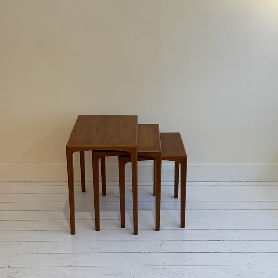 Image 1 of Mid-century nestingtafels in teak