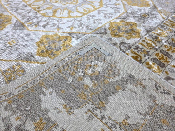 Mamluk Style Tapestry Rug | Recreation Design | Hand-Knotted Wool & Bamboo Silk | 68 × 91 in, Rugs & carpets (photo 7 of 7)
